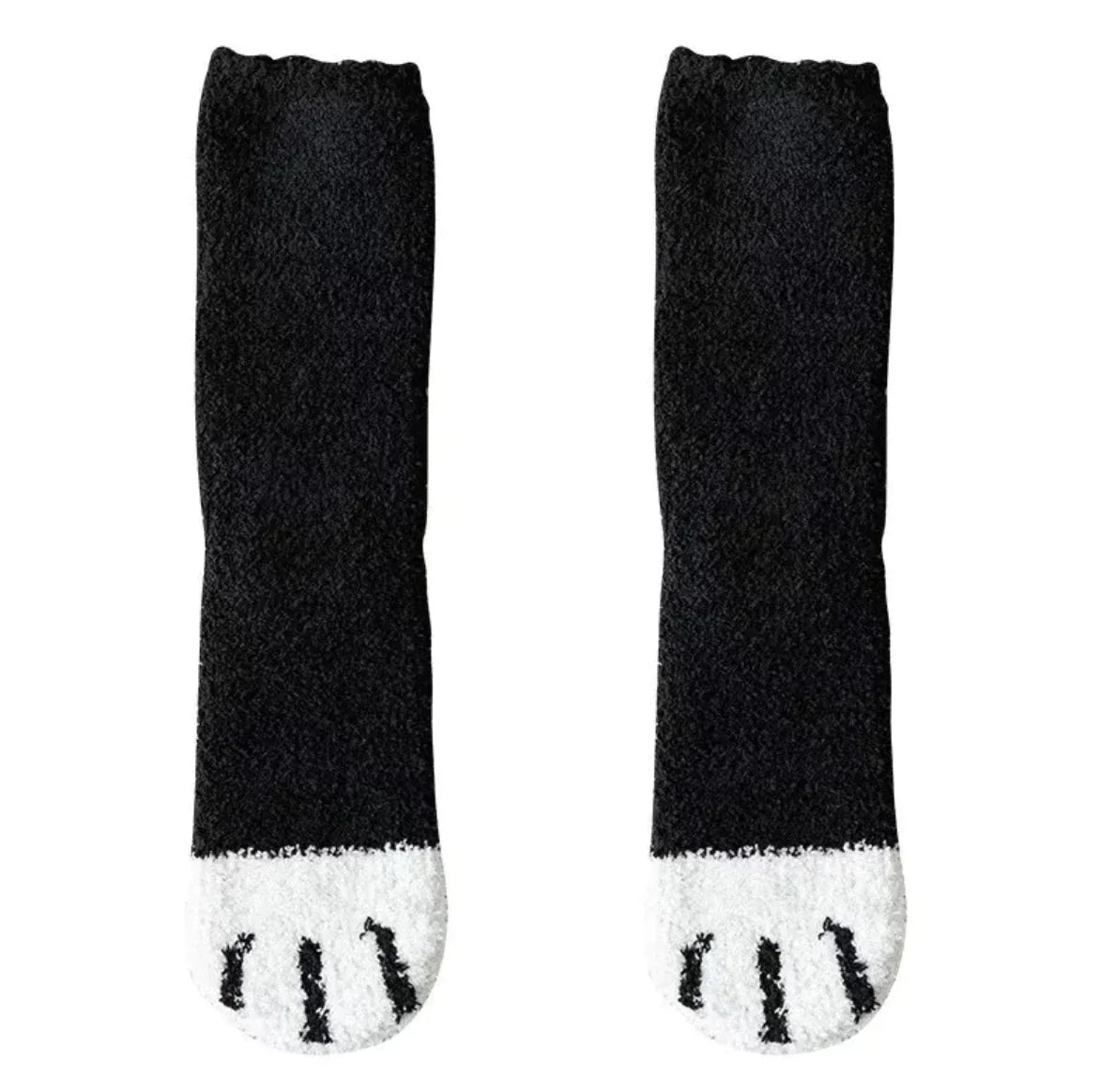 Women's Cat Paw Fleece Socks