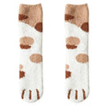 Women's Cat Paw Fleece Socks